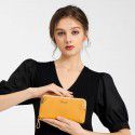 Candy color fashion large capacity mobile phone bag women's lock Single Shoulder Messenger Bag square PU leather change handbag 