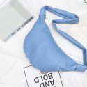 Jorge women's Retro Single Shoulder Messenger waist chest bag spring simple Pu large capacity horn bag spot bag women's fashion 