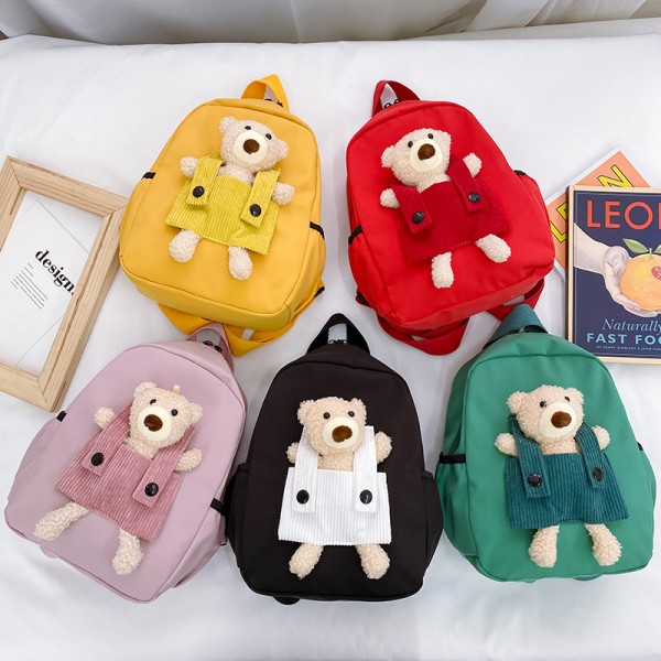 Kindergarten schoolbag Cartoon Bear boys and Girls Backpack  spring new children's backpack gift bag wholesale 