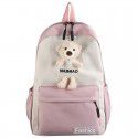 New net red bear backpack Korean version xiaoqingxin junior high school student schoolbag college Style Men's and women's travel bag 
