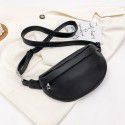 Fashion chest bag single shoulder bag  new autumn solid color waist bag Japanese and Korean women's street trend small bag 