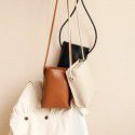Cross border new Korean vertical mobile phone bag women's fashion simple small satchel ins Japanese Mini diagonal small bag