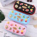 Net red new 3D relief stationery box Korean cute junior high school pencil box large capacity pencil bag simple for primary school students