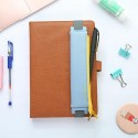 Business Pu pen bag simple high-end custom elastic buckle book pen bag Mini white-collar student foreign trade Amazon 