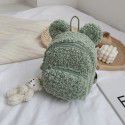 Winter super cute children rabbit ears backpack bear Bag Plush Toy girl kindergarten schoolbag