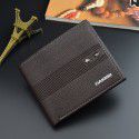 Men's wallet short fashion leisure wallet young men's Student Wallet 30% off embossed new thin soft wallet fashion 