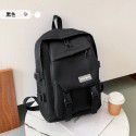 College style neutral simple label student schoolbag  autumn new high-capacity Junior High School Student Backpack