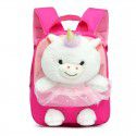 Qiaocheng new  children's schoolbag cartoon kindergarten backpack cute Unicorn toy detachable Backpack