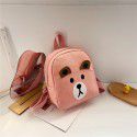Cartoon kindergarten schoolbag 3-6 years old boys and girls cute backpack fashion contrast canvas children's backpack