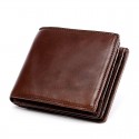 popular RFID men's short wallet ultra thin Student Wallet Leather youth men's bag horizontal zero wallet 