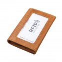 RFID foreign trade new leather zero wallet short handbag men's and women's card cover women's card clip Crazy Horse pickup bag 
