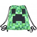 Amazon express sells my world children's bundle mouth backpack green lattice bag men's and women's Drawstring Backpack 294