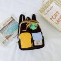 Kindergarten new cartoon schoolbag light girl backpack embroidered thread children's contrast color backpack cute trendy children's bag
