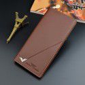 Men's wallet men's long thin vertical youth soft leather clip 30% off multi card slot high-capacity fashion new wallet 