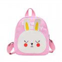 New cartoon small animal kindergarten schoolbag Korean lovely Canvas Backpack fashion contrast color children's backpack