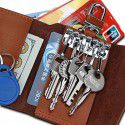 Manufacturer wholesale and direct selling universal door key bag men's and women's hanging buckle key bag family access card key bag 