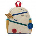 Z family a children's bag kindergarten schoolbag lovely planet backpack children's bag light baby backpack girl's canvas bag