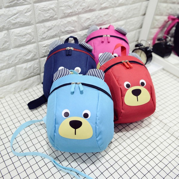 New children's anti loss backpack cute cartoon kindergarten children's schoolbag snack bag