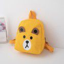 New kindergarten schoolbag canvas leisure out snack children's backpack cartoon cute baby bear Backpack
