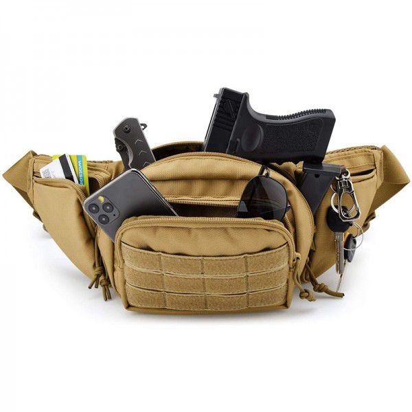 New outdoor tactics multi-functional pocket men's outdoor sports fans bag invisible waist Gun Bag 