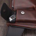 Will  new one shoulder men's chest bag messenger sports bag Crazy Horse Leather trend leisure Korean waist bag