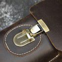Leather Men's waist bag Crazy Horse Leather double-layer belt hanging bag leather sports mobile phone bag 2080 