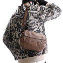 Men's bag  new chest bag men's large capacity messenger bag Korean sports leisure shoulder bag trend Retro 