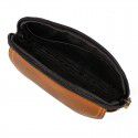 Leather Men's waist bag retro 7-inch mobile phone bag crazy horse skin double-layer storage small waist bag new flip small pendant 
