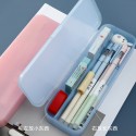 Cat Prince pupil transparent frosted pencil box plastic examination stationery box children's multifunctional pencil box wholesale