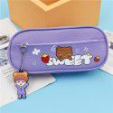 Wholesale primary school students' pencil bags girls' New Oxford cloth cartoon cute girls' pencil box children's stationery bag storage