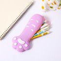 Fruit shape student silicone pencil bag creative cat claw pencil bag children's lovely small money bag storage bag key bag