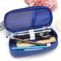 Korean stationery simple style candy color large capacity multifunctional pen bag flip pen bag stationery box