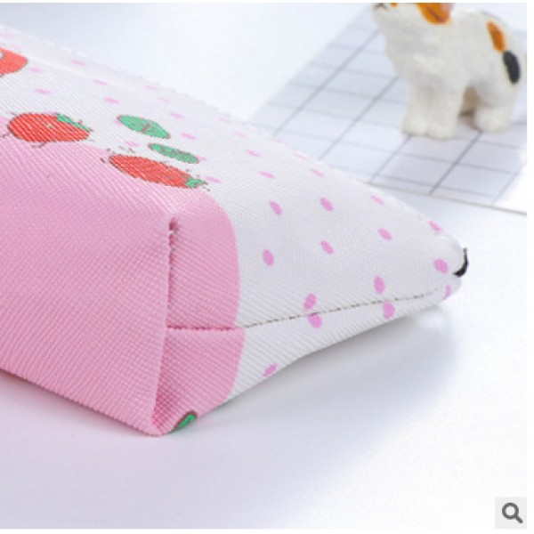 Creative and lovely stationery rabbit pu men's and women's stationery box storage bag children's students' learning three-dimensional pencil bag