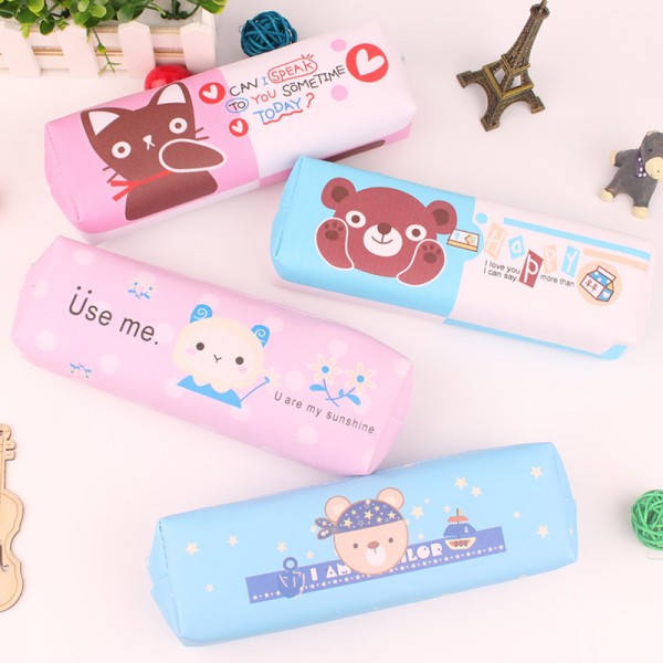New cartoon pencil bag creative children's student stationery bag student holiday gift manufacturer wholesale customized pencil bag 