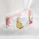 Japanese cute transparent cosmetic bag large capacity portable  new pen bag wash storage bag Korean style
