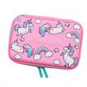Cute cartoon Pink Unicorn my world children's stationery box pen bag large capacity female spot wholesale