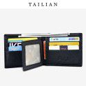 Tailian men's leather short WALLET business multifunctional leather wallet men's purse cross border hot sale