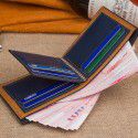 Cross border popular men's short wallet Korean fashion horizontal multi Card Wallet driver's license bag wholesale