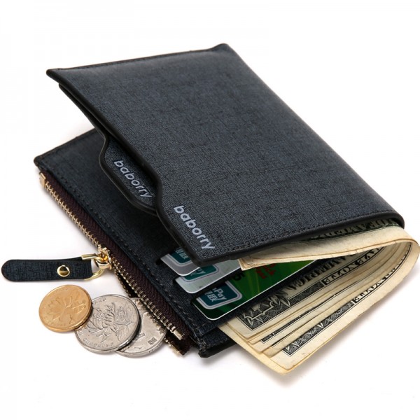 Cross border business men's wallet men's fashion zipper men's bag zero wallet men's wallet