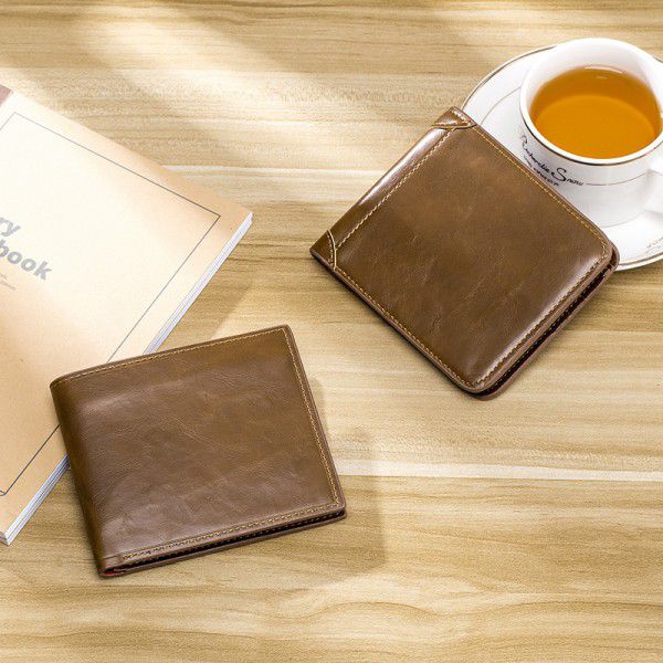 Wallet men's short men's new  retro leisure multi Card Wallet multi-function 30% discount zero wallet wholesale