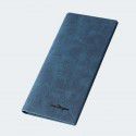 Source manufacturer's thin wallet men's long retro soft face wallet suit bag trend multi Card Wallet silver bag