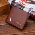 Wholesale fashion men's short embossed wallet horizontal multi card position wallet card bag manufacturer spot wholesale