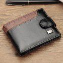 New creative European and American men's wallet horizontal foreign trade leisure suction buckle US dollar bag US dollar wallet supplied by manufacturers