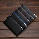 Men's Long Wallet Korean version multi card slot iron wallet spot multi-color fashion contrast color Wallet