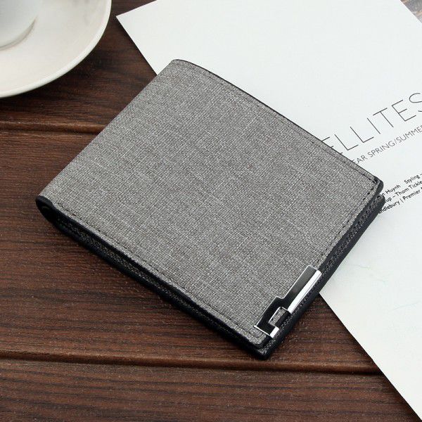 Wallet men's new wallet large capacity short multifunctional Youth Student Korean leisure multi card slot pop bag