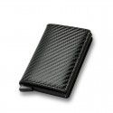 RFID carbon fiber men's wallet card bag men's wallet short foreign trade multifunctional wallet wallet menwallet