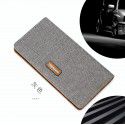New men's long Canvas Wallet Japan and South Korea ultra-thin snap buckle multi card position wallet and bag manufacturer spot wholesale