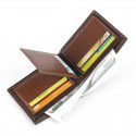 Cross border supply new thin men's short leisure wallet walletmen multi card three fold loose leaf Wallet