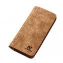 Hengsheng long men's wallet retro leisure brand wallet Korean version hand bag large capacity frosted card bag Europe and America