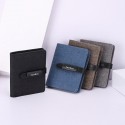  new men's short wallet walletmen Canvas Wallet horizontal multifunctional three fold drawstring card bag